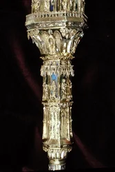 Kapital des Krummstabs von William of Wykeham (ca. 1320-1404) (Silber vergoldet) (Detail)